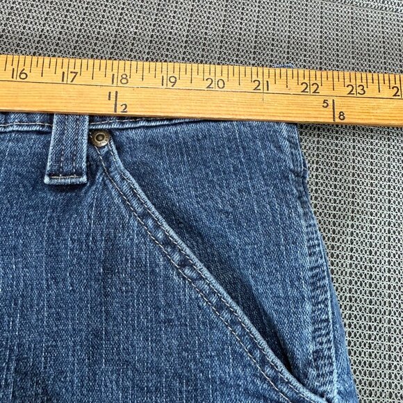 Wrangler Mens Size 44x32 Carpenter Jeans Blue Denim Utility Style Relaxed Fit - Picture 5 of 9